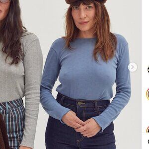 Jem (Lykke Wullf) Swan Top - Light Blue - Size Large